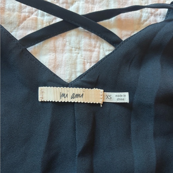 Mi Ami Navy Lace Detail Camisole - Picture 6 of 6